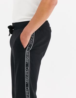 calvin klein logo tape jogger pants