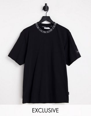 Homme Calvin Klein - Exclusivité  - T-shirt avec logo sur la nuque - Noir
