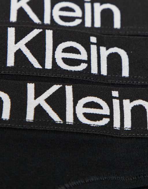 Calvin Klein – Extra Soft Cotton – 3er-Pack Tangas in Schwarz, 3 von 3