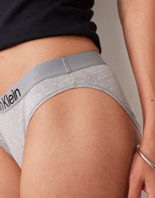 Calvin Klein – Extra Soft Cotton – Bikinihose in Grau, 3 von 4