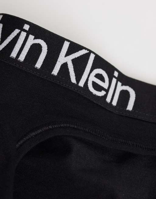 Calvin Klein - Extra Soft Cotton - Lot de 3 strings - Noir, 2 de 3
