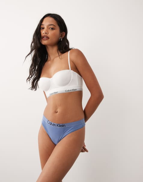 Calvin Klein - Extra Soft Cotton - Perizoma in cotone extra morbido blu - view 1