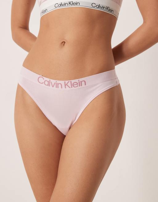 Calvin Klein Extra Soft Cotton thong in light pink, 2 of 4