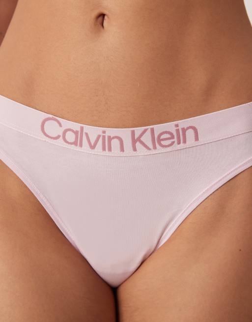 Calvin Klein - Extra zachte katoenen string in lichtroze, 3 van 4