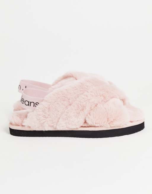 CLF Fluff'd Up Slippers in Pink