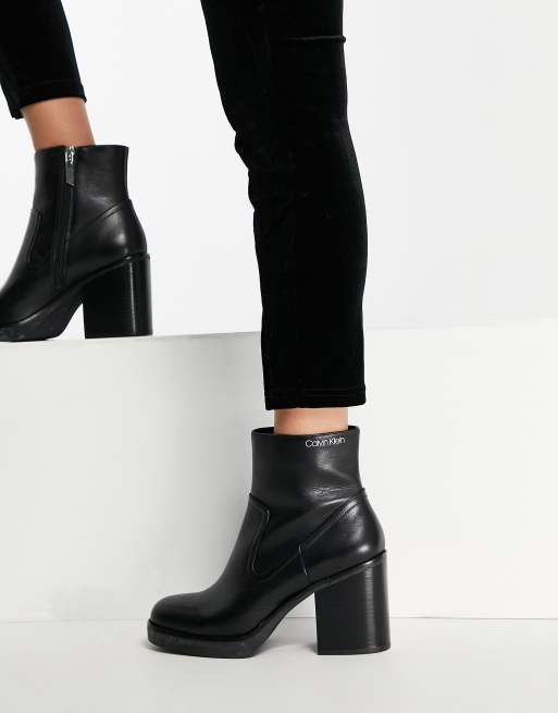 Calvin klein on sale short boots