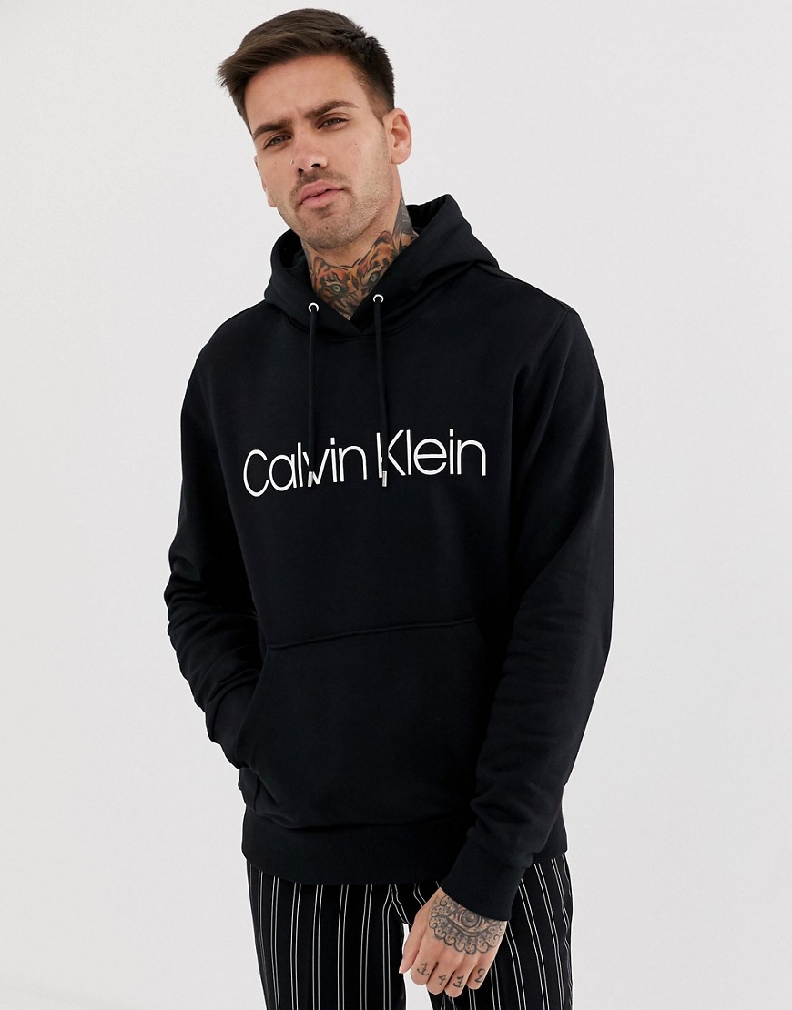 Calvin Klein - Felpa con cappuccio nera-Nero