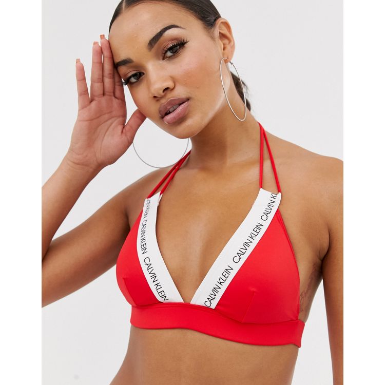 Calvin Klein Women's Bonded Flex Bikini - Red - XS - Modafirma
