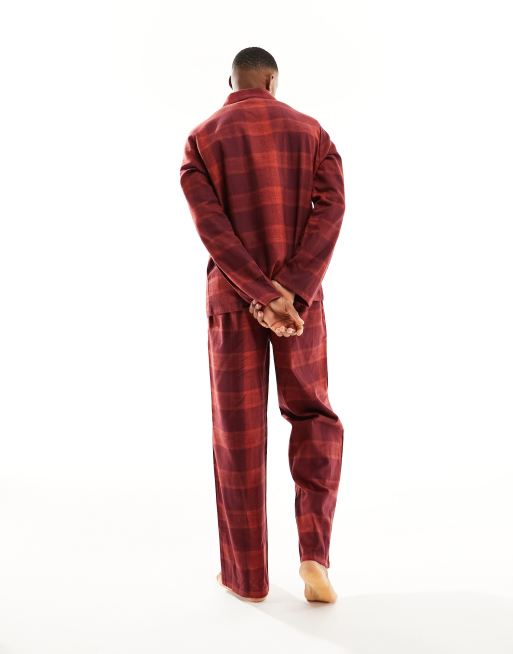 Calvin Klein flannel pajama set in red check