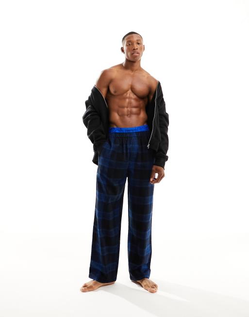 Calvin Klein Blue Logo Regular Fit Sleepwear Bottoms