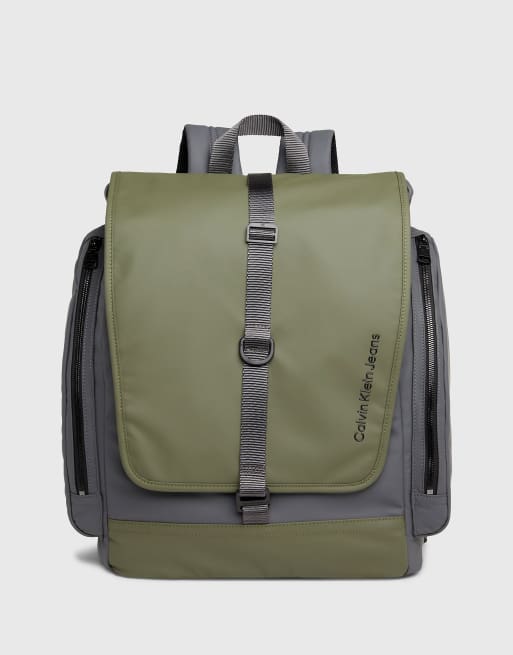 Calvin klein deals backpack green