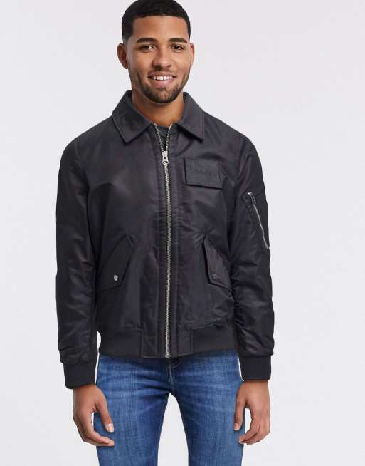 Descubrir 84+ imagen calvin klein flight jacket - Thptnganamst.edu.vn