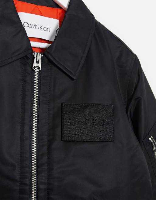 Calvin klein flight bomber on sale jacket