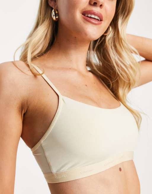 Calvin klein tonal outlet logo bralette