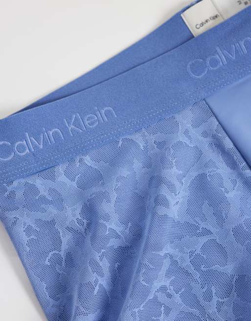 Calvin Klein - Formgivende blå boksershorts med lav talje, 2 af 3