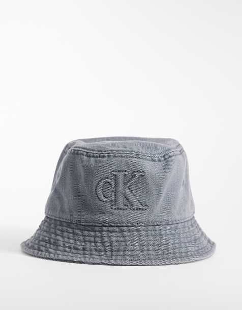 Calvin Klein - Forvasket grå bøllehat i denim - view 1