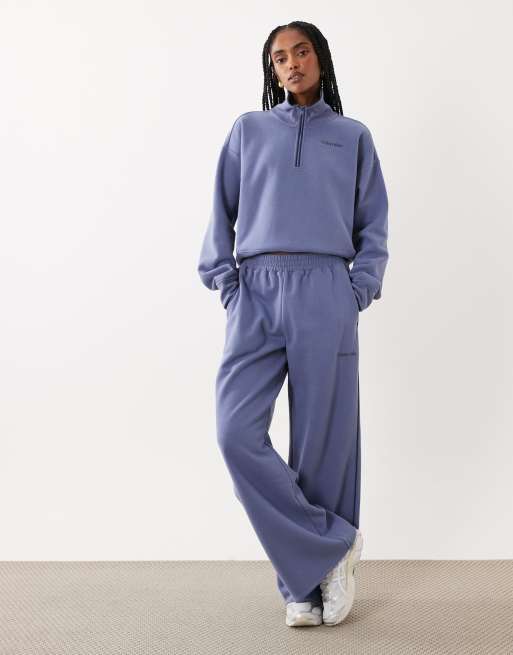 Calvin Klein Jeans brushed French terry quarter zip sweatshirt and ...
