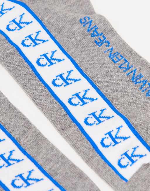 Calvin Klein – Füßlinge in Blau und Grau im 2er-Pack, 4 von 4