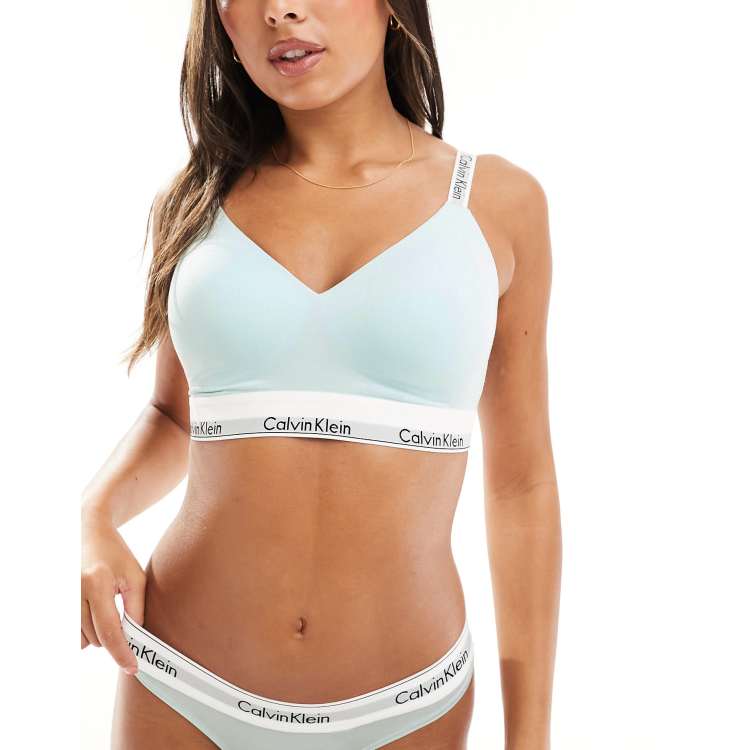 Light blue deals calvin klein bralette