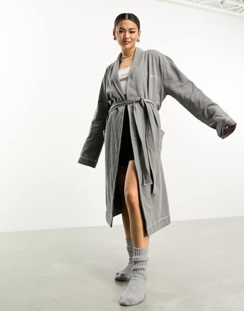 Vestaglie da Notte Donna Vestaglie Lunghe Corte en in Pile ASOS