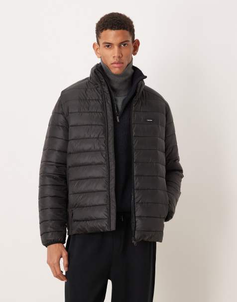 Calvin Klein - Gewatteerd jack in zwart - view 1