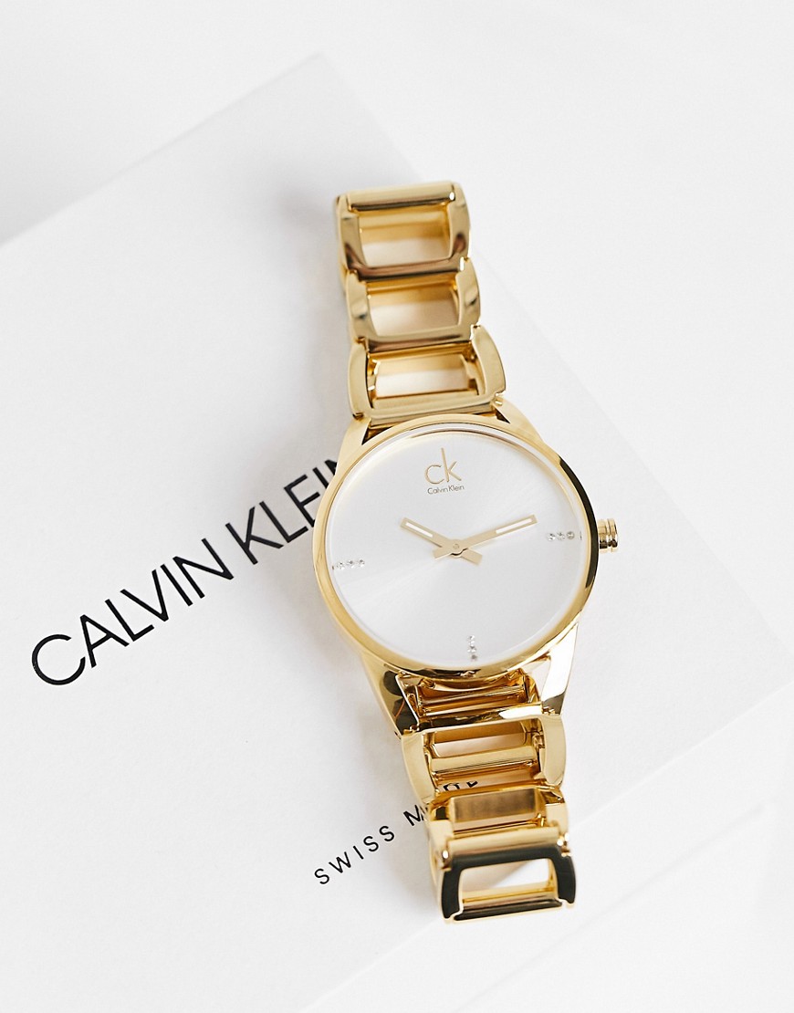 Calvin Klein gold bracelet watch