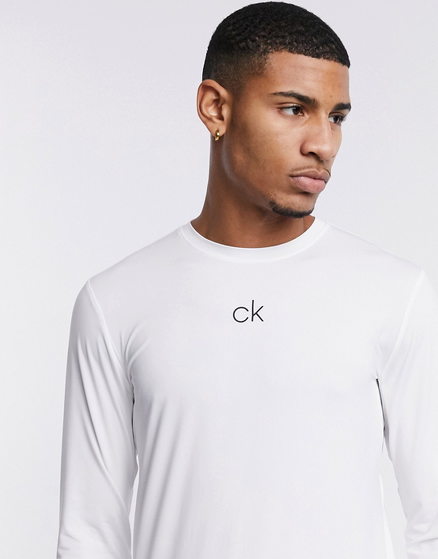 Calvin Klein Golf - Basislag, langærmet top i hvid
