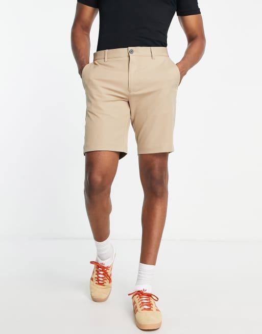 Calvin Klein Golf Bullet regular fit stretch shorts in beige ASOS