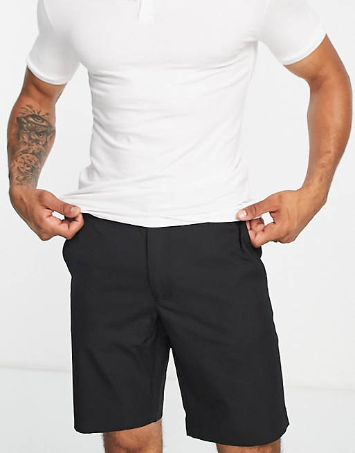 Calvin Klein Golf Bullet regular fit stretch shorts in black | ASOS