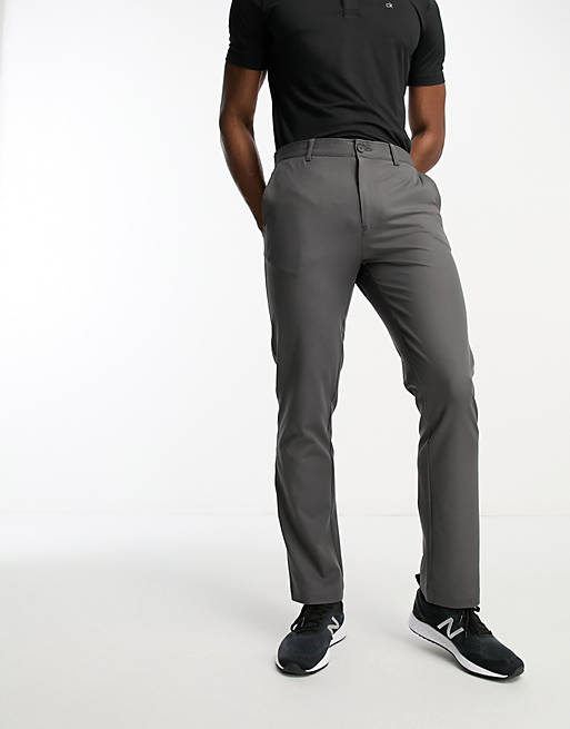 Calvin Klein Golf Bullet regular fit stretch trouser in grey | ASOS