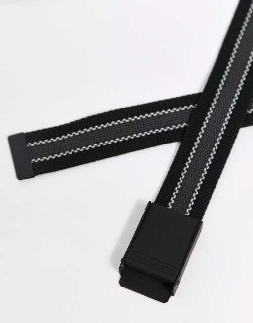 Calvin Klein Golf - Ceinture tissée sur mesure - Noir, 4 de 4