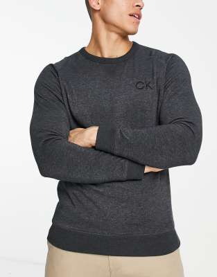 Columbia crew neck sweatshirt in charcoal heather-Gray