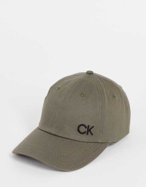 Calvin Klein Golf cotton twill cap in olive green