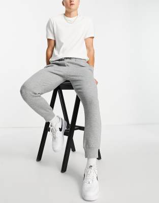 Calvin Klein Golf logo joggers in grey marl - ASOS Price Checker