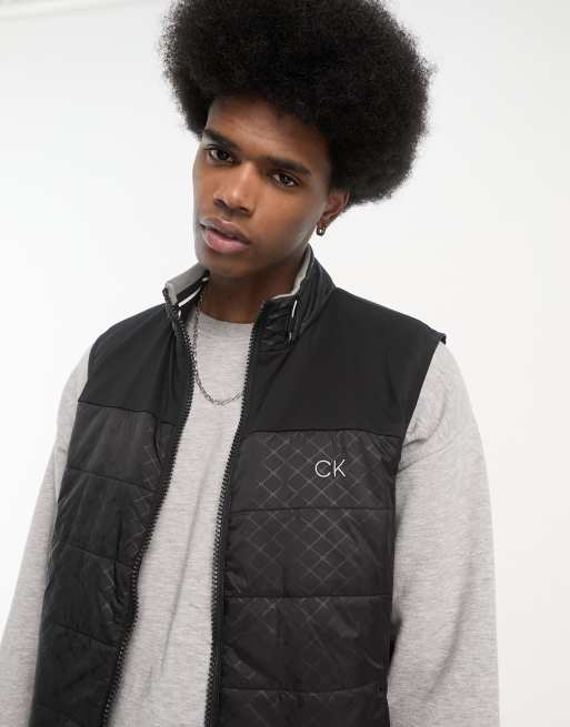 Calvin Klein Golf Malden Hybrid padded gilet in black