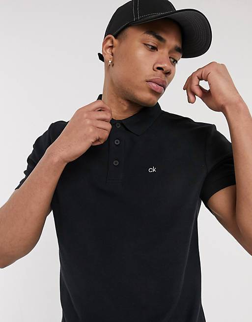 Calvin Klein Golf Midtown radical cotton polo shirt in black