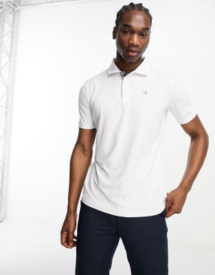 Calvin Klein Golf Newport polo in white