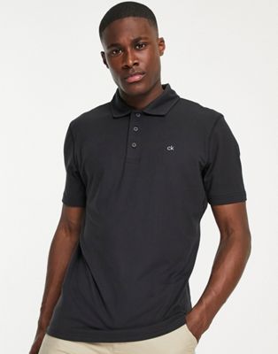 Calvin Klein Golf Newport polo shirt in black - ASOS Price Checker