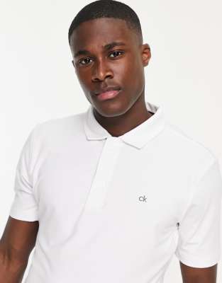 Calvin Klein Golf Newport polo shirt in white