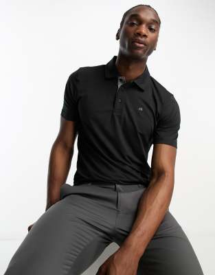 Calvin Klein Golf – Newport – Polohemd in Schwarz