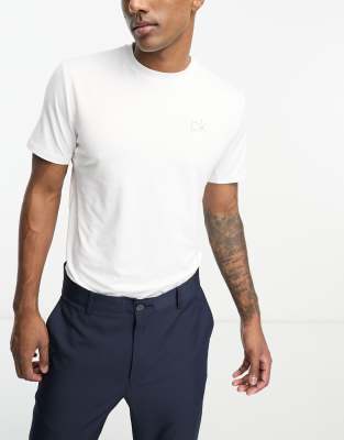 Calvin Klein Golf Newport t-shirt in white - ASOS Price Checker