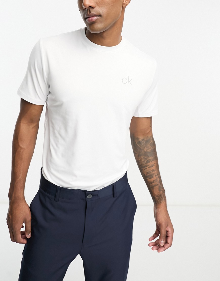 Calvin Klein Golf Newport t-shirt in white | £ | Closer