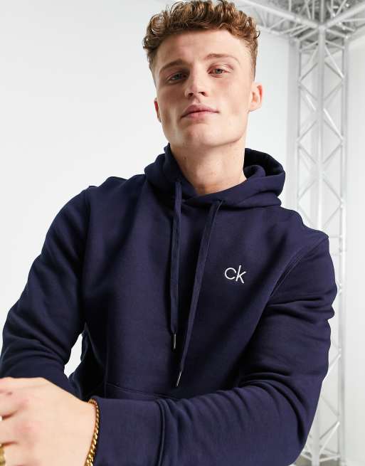 Calvin Klein - Golf Planet - Hoodie in marineblauw, 3 van 4