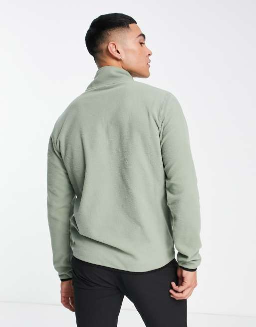Calvin Klein Golf - Planet - Top en polaire à col zippé et poche plaquée - Vert forêt, 2 de 4