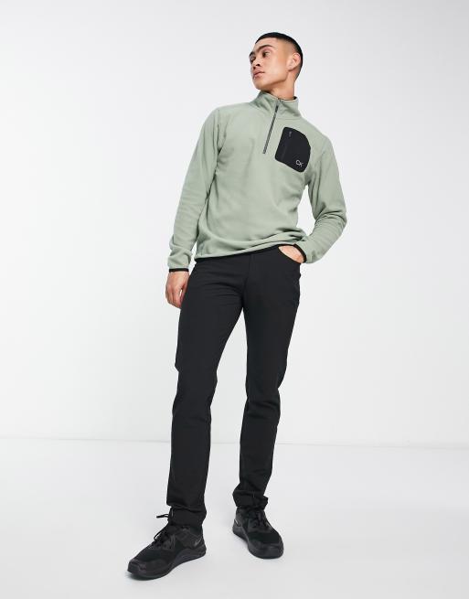 Calvin Klein Golf - Planet - Top en polaire à col zippé et poche plaquée - Vert forêt, 4 de 4