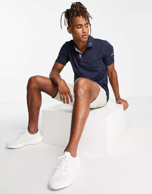 Calvin Klein Golf polo shirt in navy ASOS