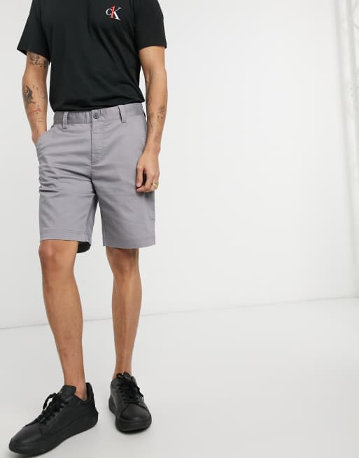 Calvin Klein Golf Radical Tech slim fit chino short in zinc grey | ASOS