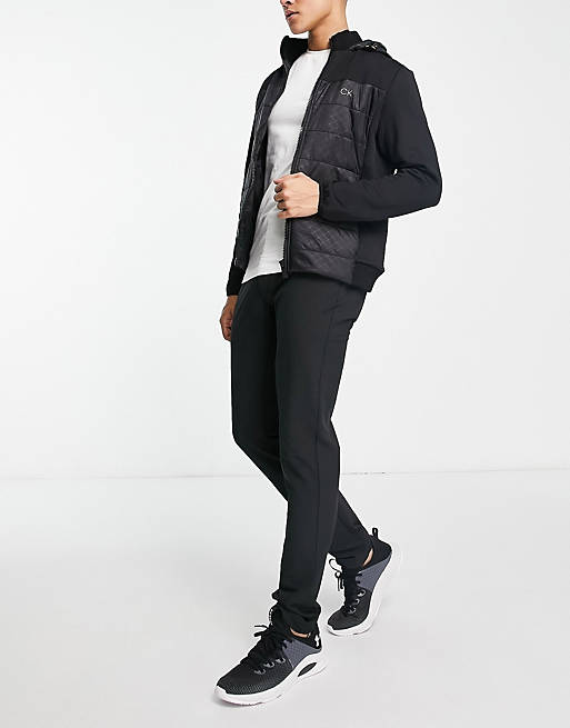 Calvin Klein Golf Raymond hybrid padded jacket in black | ASOS