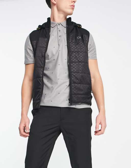 Calvin Klein Golf Raymond hybrid padded vest in black