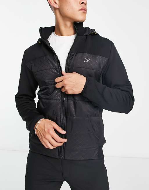 Calvin Klein Golf - Raymond - Hybride gewatteerd jack in zwart